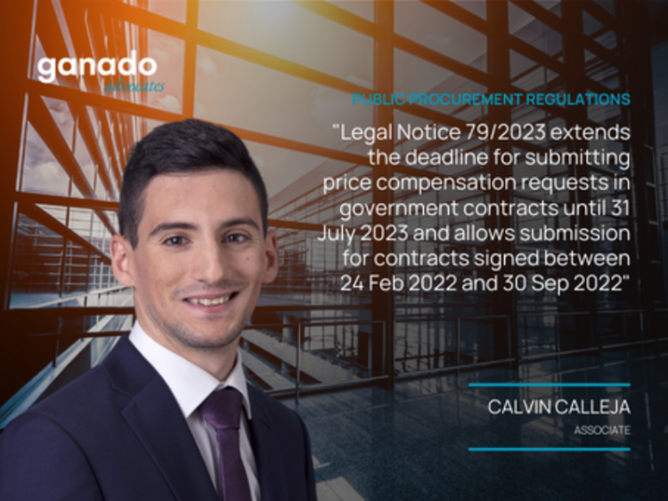 Legal notice alters parameters for submission of price compensation requests in government contracts